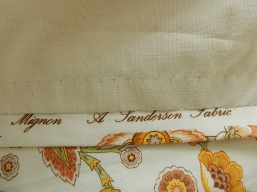 Sanderson Pair Curtains Lined Mignon Arts & Crafts Floral Huge 80"D 93"W Vintage - Picture 20 of 23