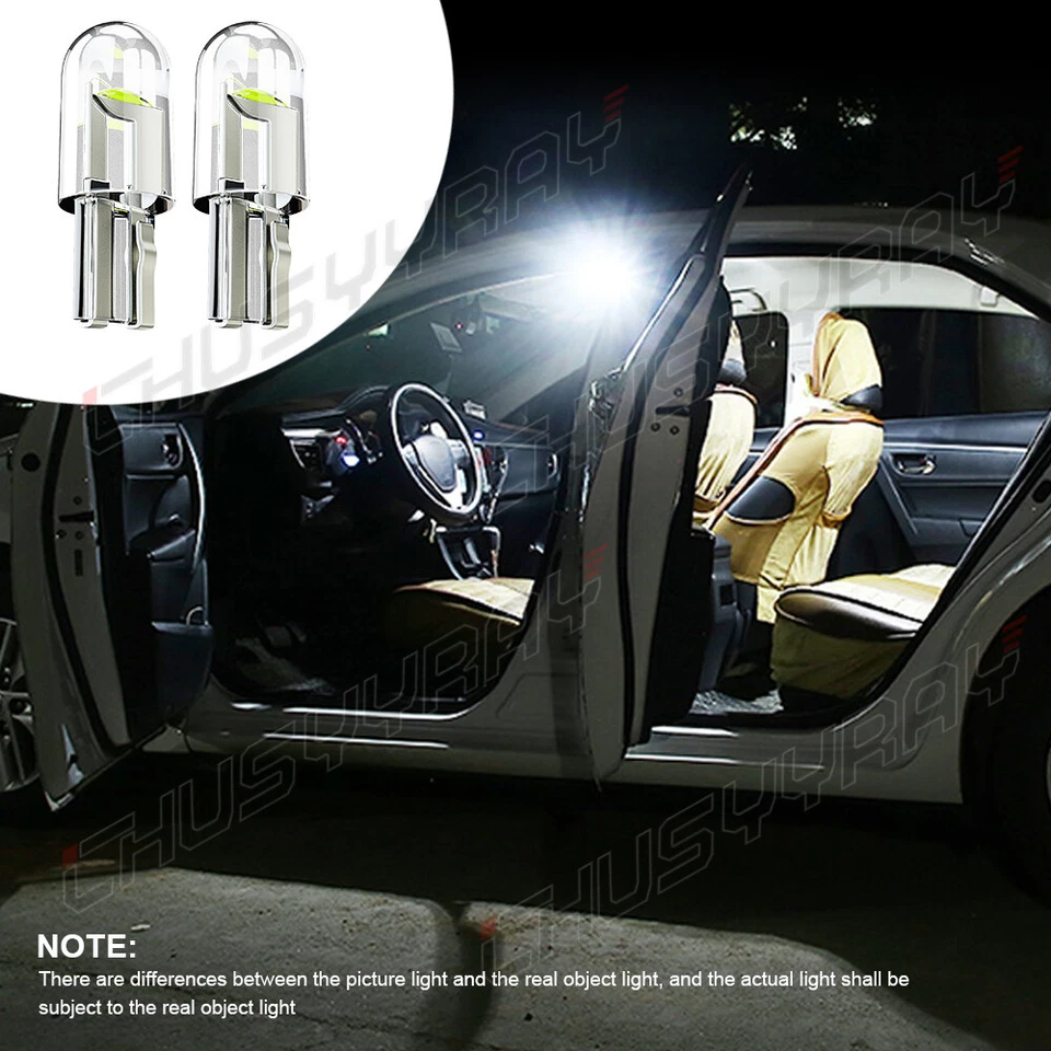 2x T10 501 LED Side Light Bulbs W5W SMD 6000K Super Bright White Upgrade Bulbs - Image 2 of 4