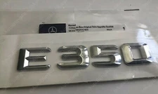 1X CHROME E350 For Mercedes Rear Trunk Emblem Logo Badge Letter Number 