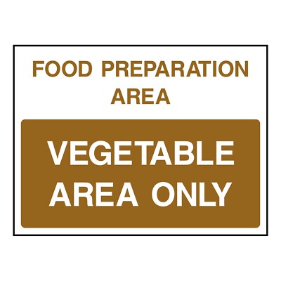 Schild oder Aufkleber nur Gemüsefläche | FOOD0086