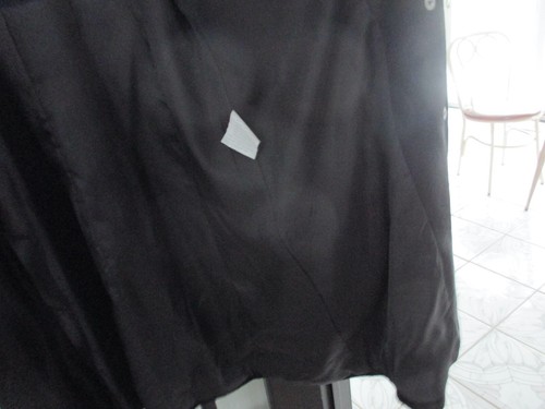 VTG Y2K 90's Liz Claiborne Black Mid Length Overcoat Size L - Picture 8 of 8