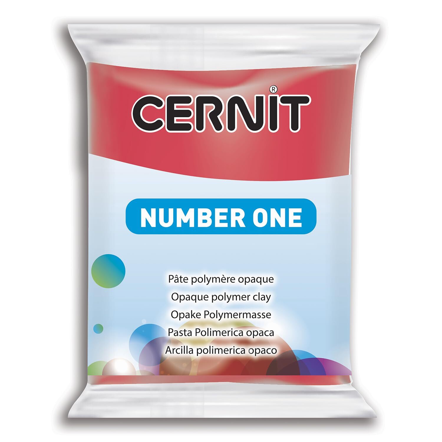 CERNIT 1-Piece Clay CERNIT N1 56 G X-MAS RED, X-MAS RED Red X-mas