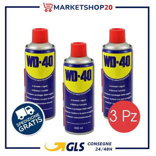 Pack WD-40 3x400ml Doppia Posizione - Lubrificante Moto e Auto 1,2L