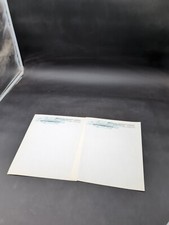 Chevrolet Dealership Trovick Blank Letters Sheets X 2 Vintage