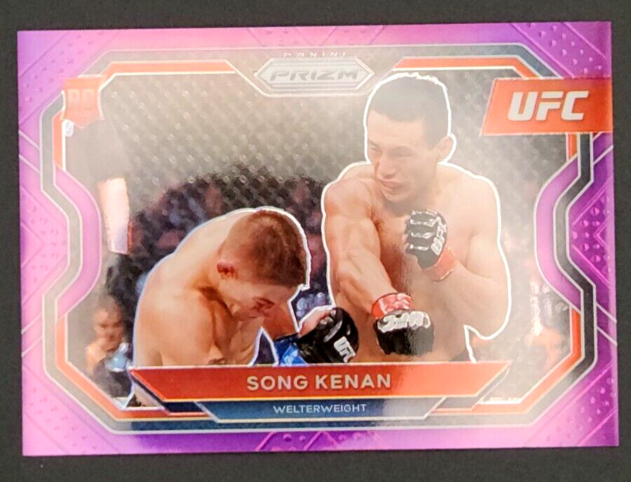 2021 Panini Prizm UFC - Purple Prizm #167 Song Kenan 23/149 (RC) Rookie SP