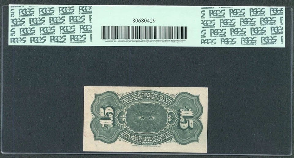 U.S 1869-75 15 CENTS FRACTIONAL CURRENCY FR-1267, CERTIFIED PCGS UNCIRCULATED-64 - Image 2 of 2