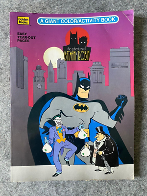 Adventures of Batman and Robin Vintage Coloring Book (Golden Books