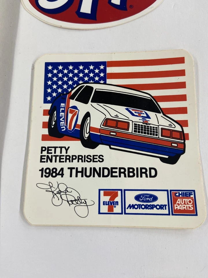 Adesivos de fotos coleção certificado de membros Richard Petty Racing fã clube 1985 - Imagem 4 de 4