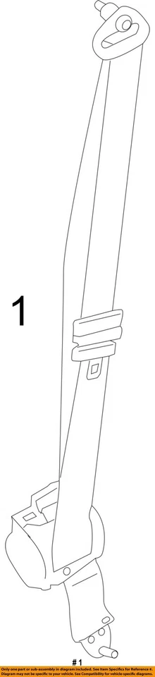 Used Front Right Seat Belt Front fits: 2018 Ford Transit 350 passenger retractor - Изображение 4 из 4