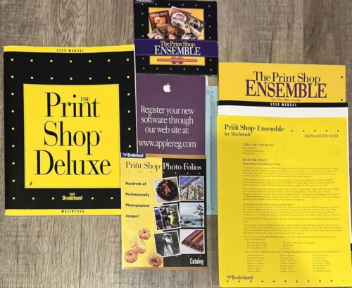 Vintage Apple Macintosh Software Broderbund Print Shop Ensemble Big Box Version - Picture 2 of 7