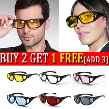 Night/Day Driving Glasses HD Anti Glare Vision Polarized/Ordinary Lens Unisexs