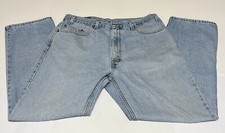Vtg Levis 505 Jeans Mens Tag 38x30 Measures 36x30 Light Wash Straight Leg
