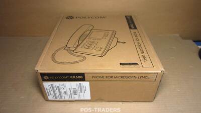 Polycom CX500 PoE IP Phone for Microsoft Lync (2200-44300-025) NEW IN ORIG BOX