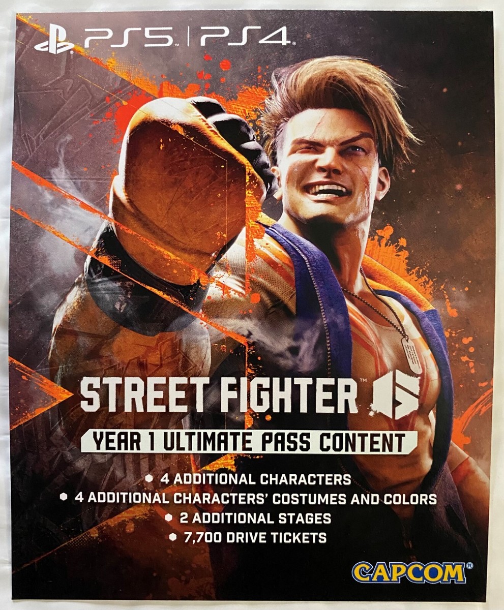Street Fighter 6 (Sony PlayStation 4, 2023) with Year 1 Street Fighter 6 (Sony PlayStation 4, 2023) with Year 1