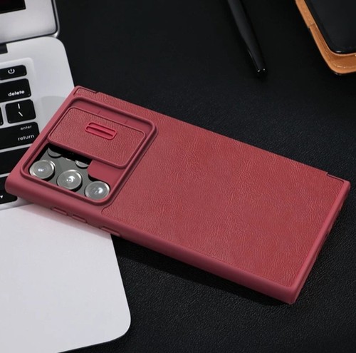 Samsung S22 ULTRA S22 Qin PRO Nillkin Camshield Leather Wallet Flip Case Cover - Picture 11 of 12