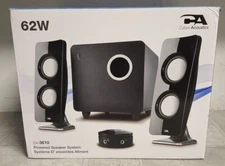 OPEN BOX Cyber-Acoustics CA-3610 Powered Speaker System 62W (READ)