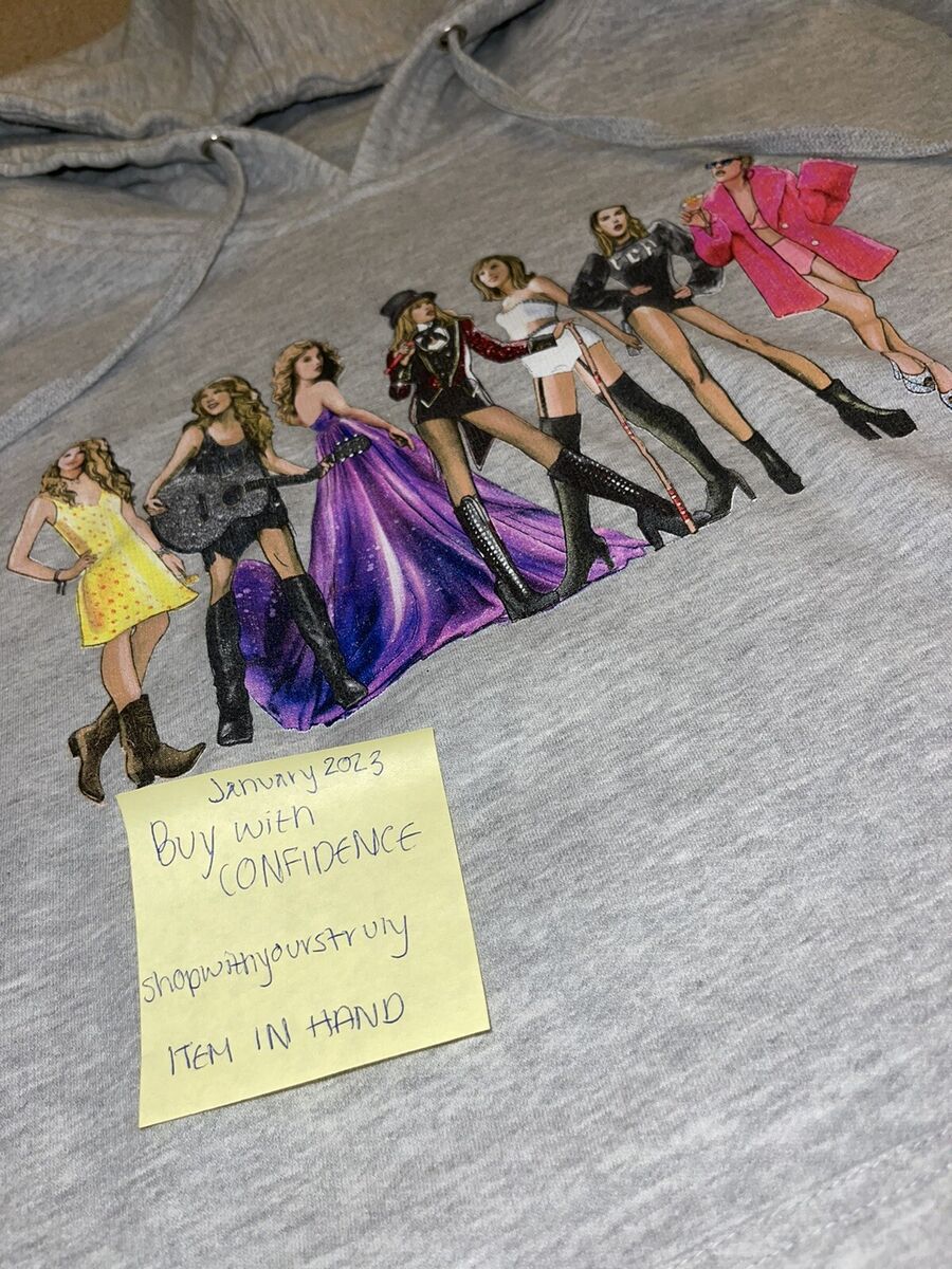 Taylor Swift eras Hoodie - 2XL: Lover Era Gray Tour Merch Taylor Swift eras Hoodie - 2XL: Lover Era Gray Tour Merch