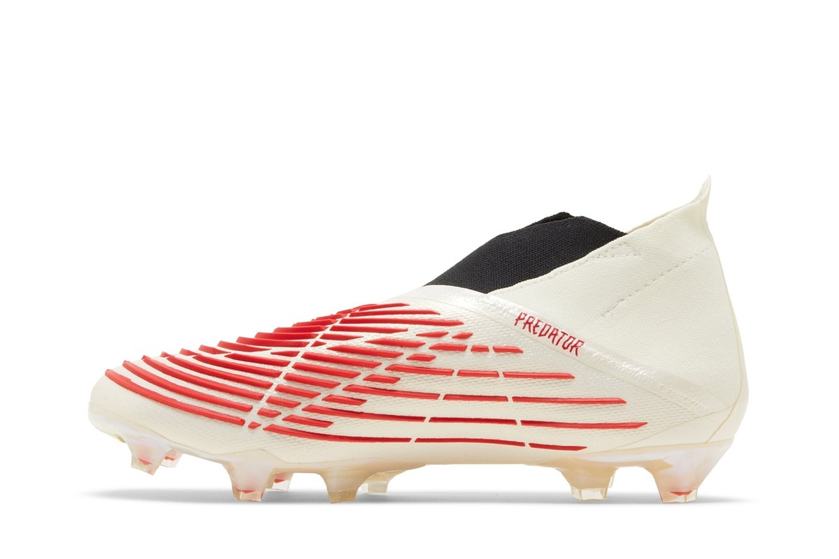adidas Predator Edge+ FG Off White Vivid Red GV7384 | eBay