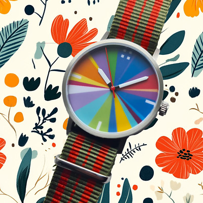 CONCENTRIC-WATCH Ladies Quarz 36mm Farbenfrohes Armbanduhren Unikat Q-065