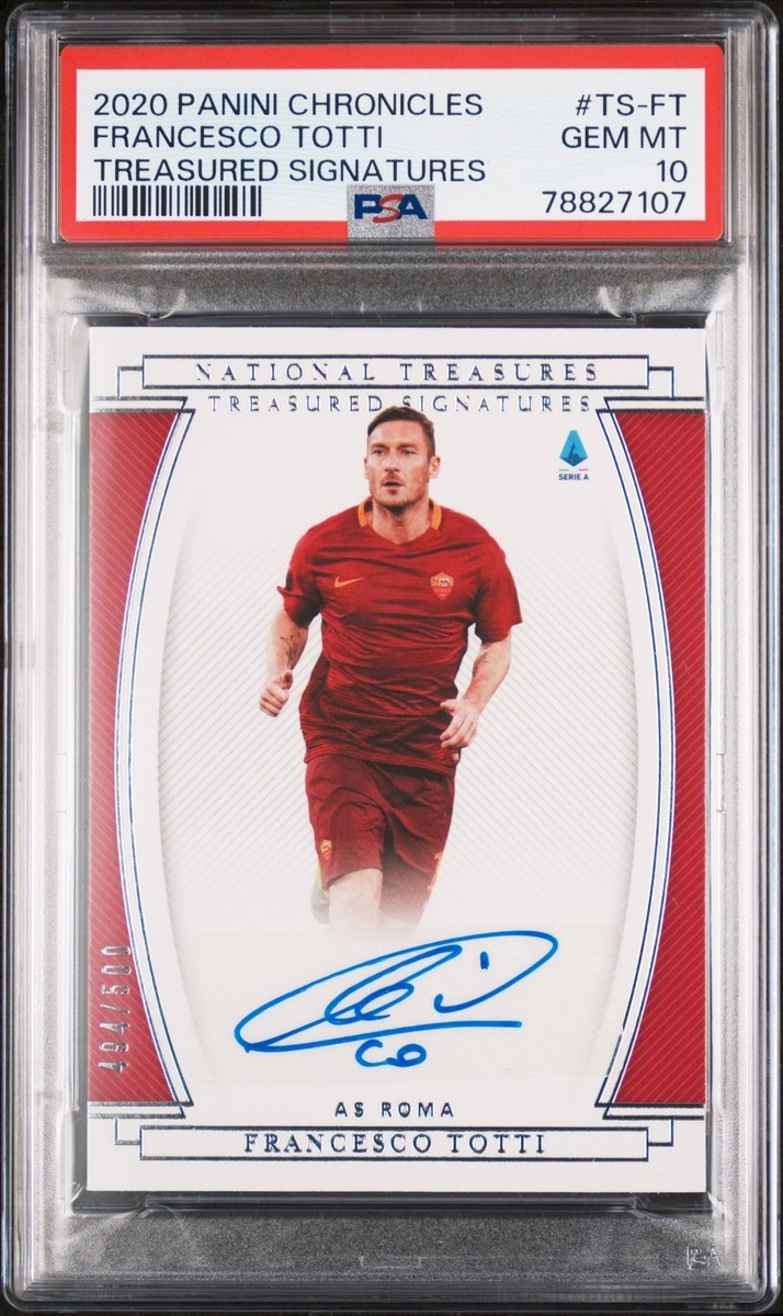 2020-21 Panini Chronicles - Treasured Signatures Francesco Totti 