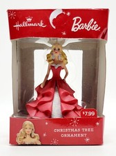 Hallmark 2015 Barbie Red Evening Gown Christmas Tree Ornament