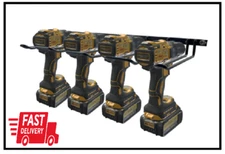 Drill Holder, Power Tool Organizer, Wall Mount 4 Cordless Metal Shelf Holder, Ut