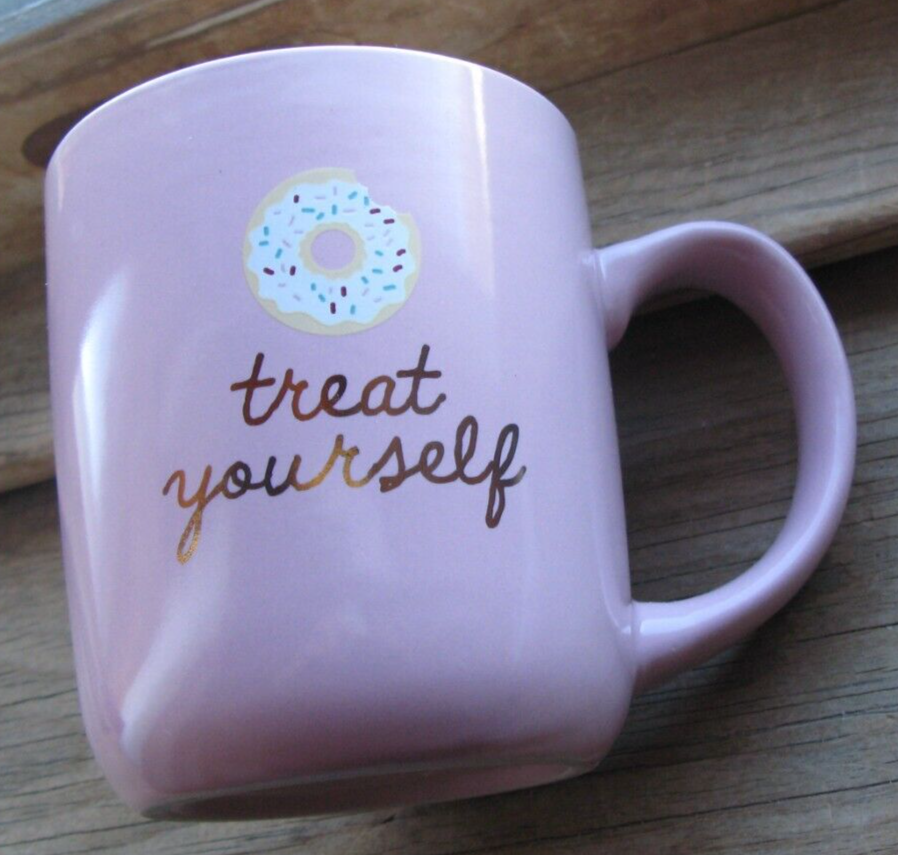 Roobee Marami Sprinkle Donut Treat Yourself Mug Pink Black SO26 eBay