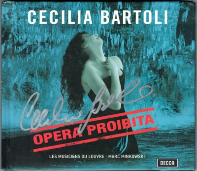 Cecilia BARTOLI Signed OPERA PROIBITA Handel Scarlati Caldara Ltd Ed MINKOWSKI