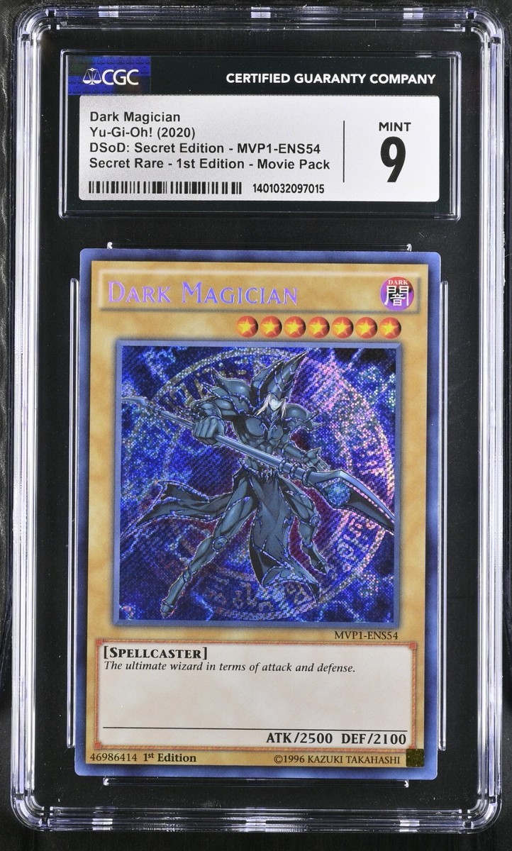 Yugioh - Dark Magician - 1st Edition Secret Rare - CGC 9 Mint