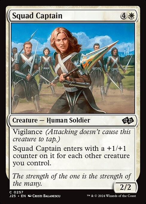 NM Squad Captain, MTG, Foundations Jumpstart, Magic the Gathering, 257