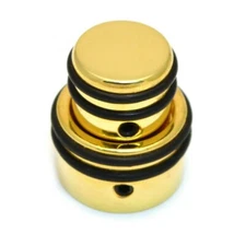 Hipshot Gold Stacked No-Slip O-Ring Knob for Guitar/Bass 6mm/8mm Shafts 80610G