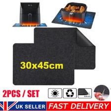 2x Heatproof Kitchen Surface Worktop Protector Heat Resistant Mat for Air Fryer