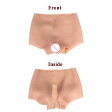 4th Realistic Fake Vagina Thicken Hip Silicone Pant Crossdresser Underwear Gifts
