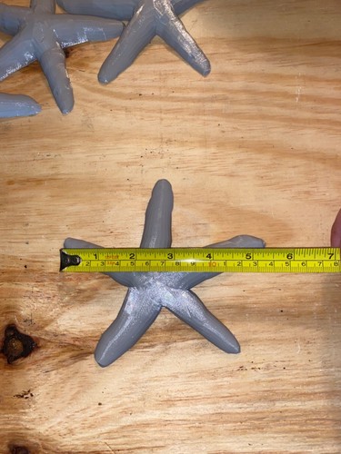 Set Of 5 starfish decorations for aquariums or crafts 3d printed with petg - Picture 2 of 2