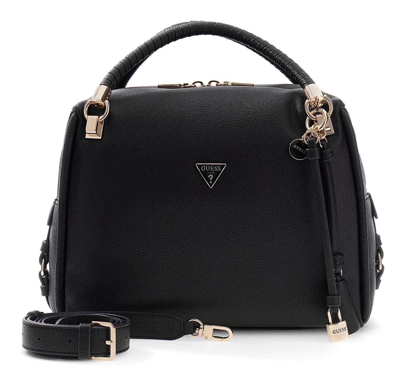 GUESS cross body bag Danya Satchel Black