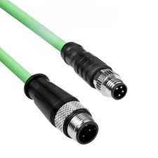 for Beckhoff ZK1090-3161 Ethernet Cable M8 A-Code 4 PinM12 D-Code 4 Pin 8M
