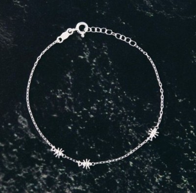 Neu Catbird Brooklyn NY Honig Wasser Sterlingsilber Kette Armband 7''-8''
