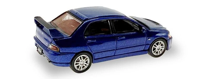 MICRO CITY - Voiture de couleur bleu - MITSUBISHI Lancer Evo 9 - 1/87 - HER87... - Photo 2/2