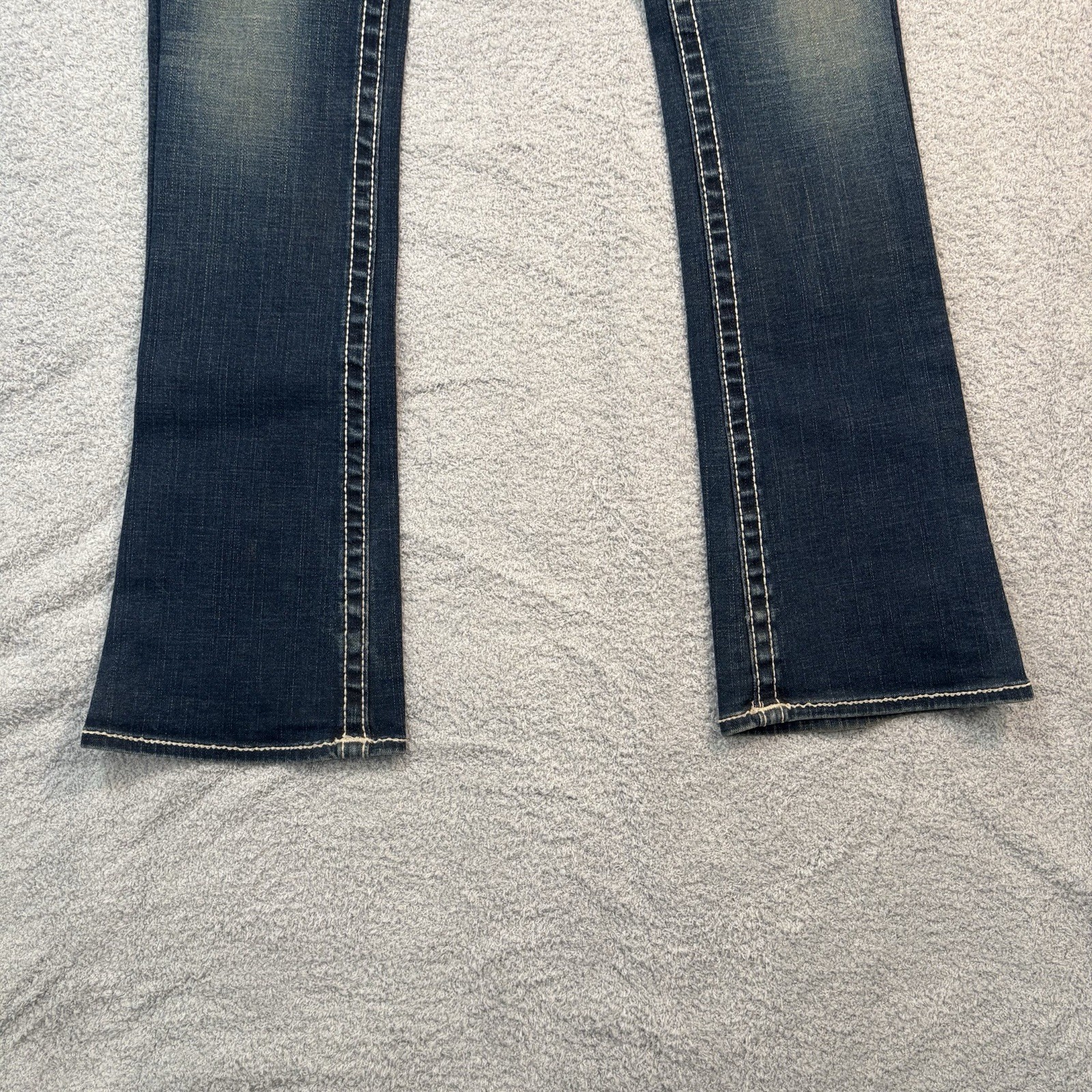 Vtg Women's True Religion Disco Joey Big T Crystal Flare Boot Cut Jeans 27 Y2K thumbnail 4