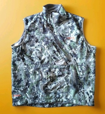 Sitka Gear Fanatic Windstopper Large Vest Optifade Forest Rare Discontinued 