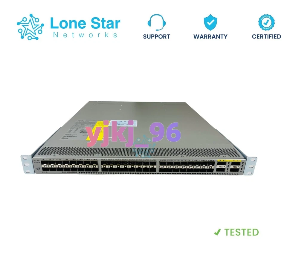 Cisco Nexus N3K-C3064PQ-10GX 48 SFP+ 4 QSFP+ w/ Dual DC • - Image 4 of 4