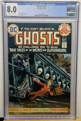 DC Ghosts 30 1974 CGC 8.0 VF Nick Cardy Train Cover