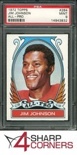 1972 TOPPS ALL-PRO #284 JIM JOHNSON 49ERS HOF PSA 9 SET BREAK