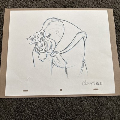 Disney Art Of Animation Beast Character Sketch Signed