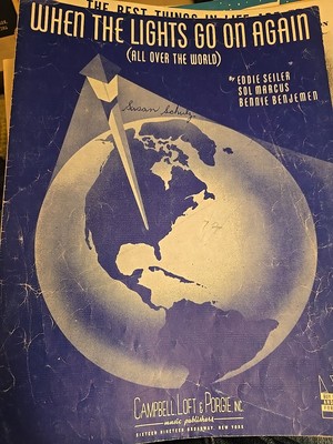 When The Lights Go On Again Seiler S Marcus 1942 Sheet Music Campbell Loft S1348