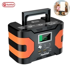 Flashfish EA150 Solar Generator Li-ion Battery 150W 166Wh AC Pure Sine for Camp