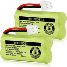 BT183342/BT283342 2.4V 400Mah Ni-Mh Battery Pack Compatible with AT T Vtech Cord