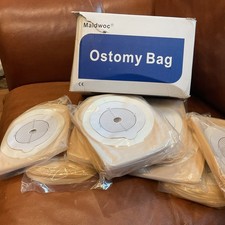 90 PCS Colostomy Bags, 15mm-65mm Ostomy Supplies, One-Piece Drainable Pouch f...