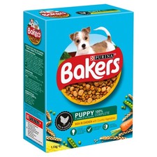 Bakers Puppy Chicken & Veg 5x1.1kg Dog Food Dry 6.62 per kilo