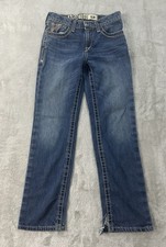 Ariat B5 Denim Youth Jeans Slim Straight Jeans Boys Size 12 26X28 Distressed